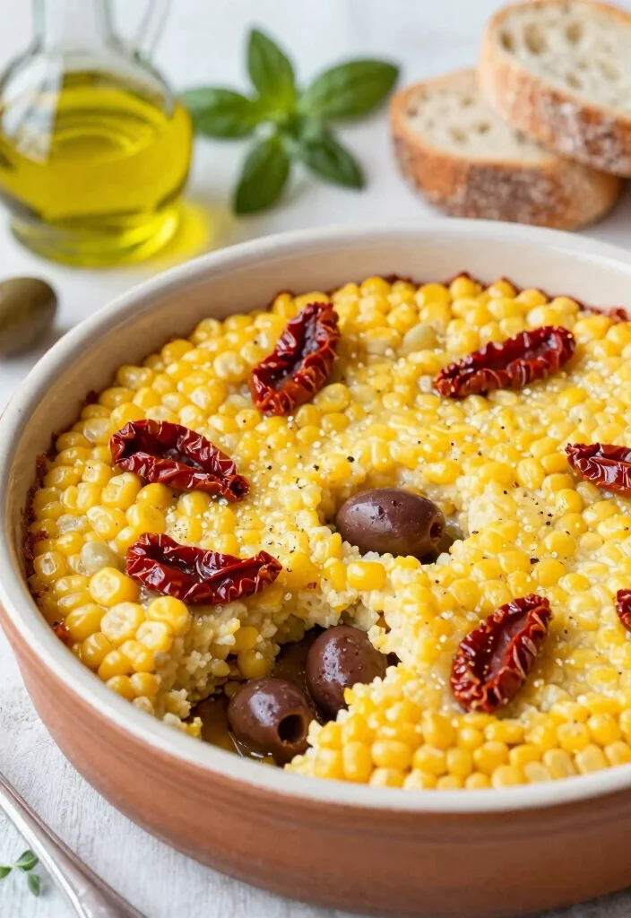 17 Corn Pudding Casserole Ideas: Creamy Comfort Side Dish - 8. Mediterranean Corn Pudding Casserole 1