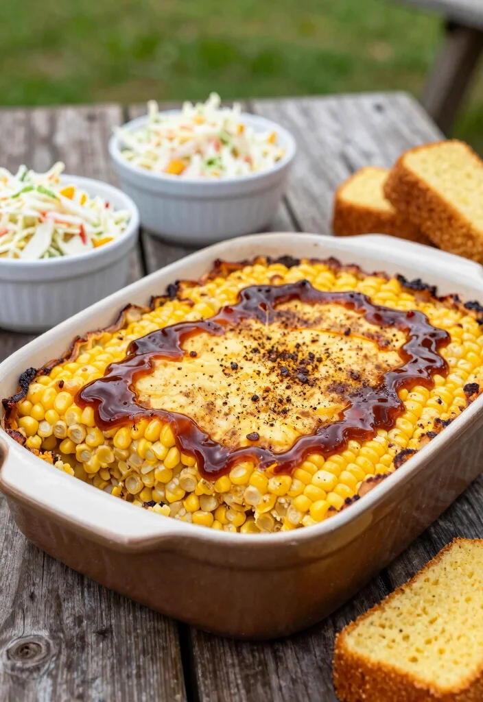 17 Corn Pudding Casserole Ideas: Creamy Comfort Side Dish - 9. BBQ Corn Pudding Casserole 1