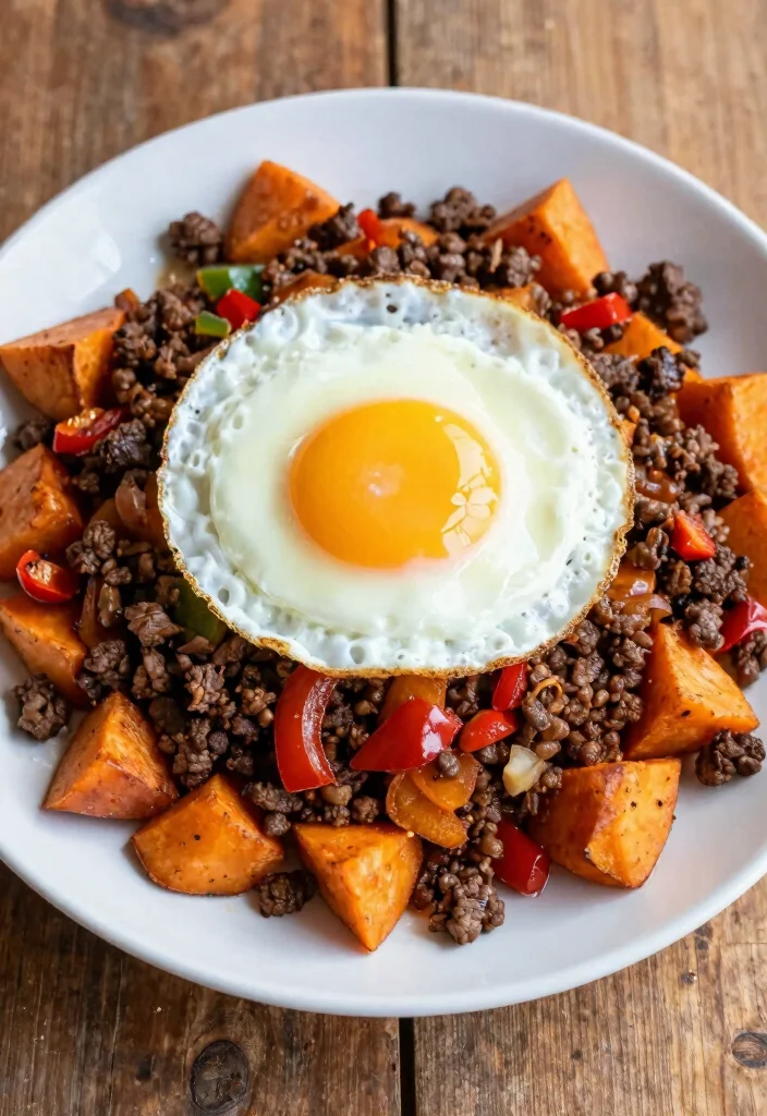 17 Easy Hamburger Meat Ideas for Healthy Family Meals - 14. Beef and Sweet Potato Hash 1