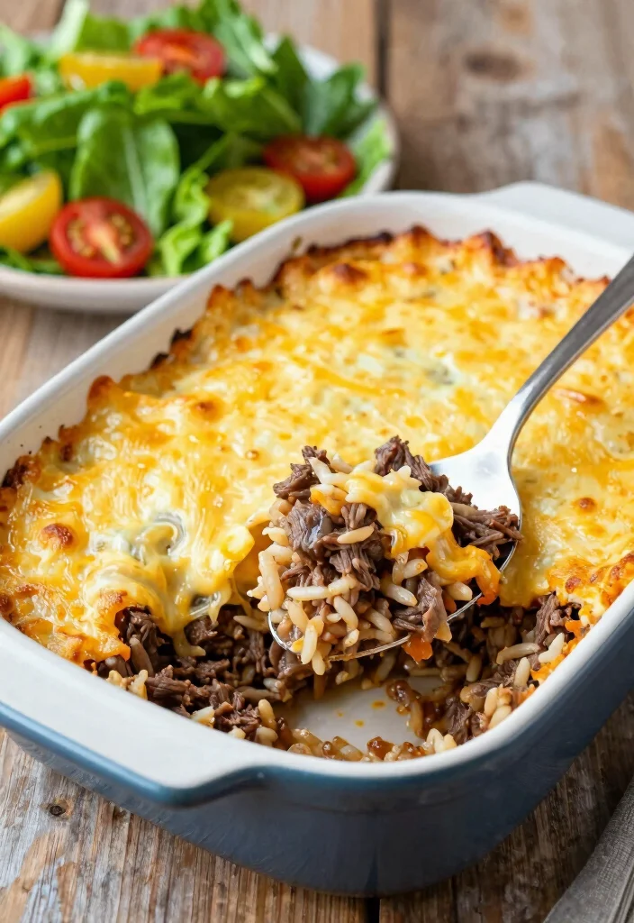 17 Easy Hamburger Meat Ideas for Healthy Family Meals - 3. Cheesy Beef and Rice Casserole 1