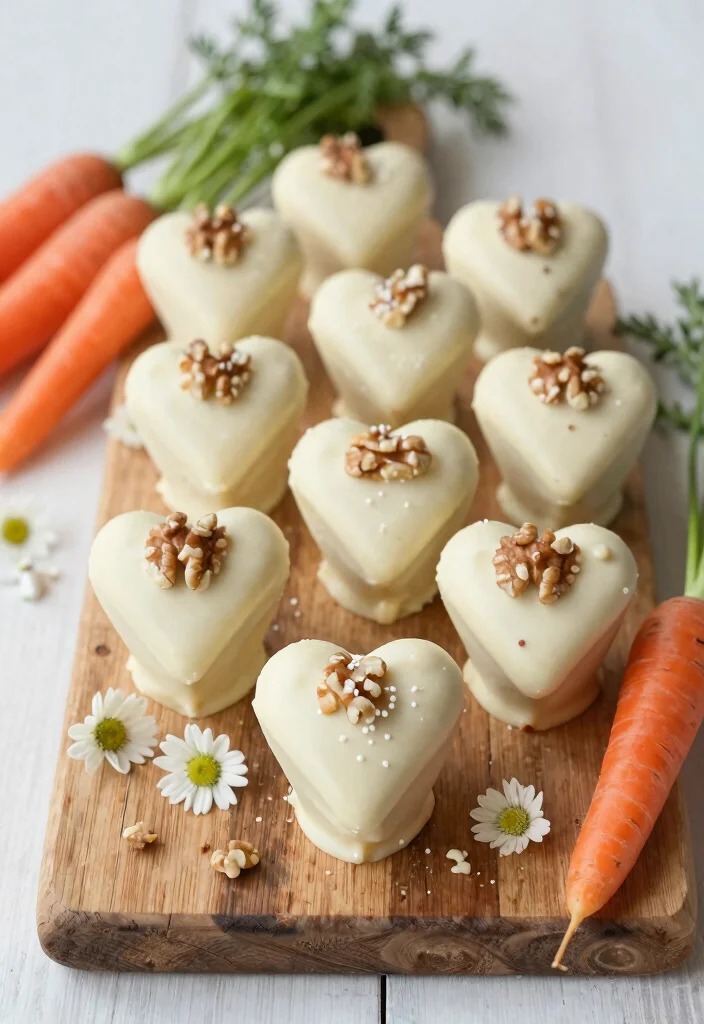 17 Heart Cake Pops Ideas Cute Romantic Party Bites - 9. Carrot Cake Heart Cake Pops 1