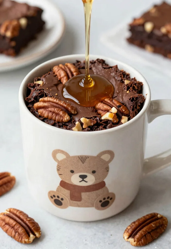 17 Mug Brownie Microwave Ideas: Fast Chocolate Fix - 16. Maple Pecan Brownie 1