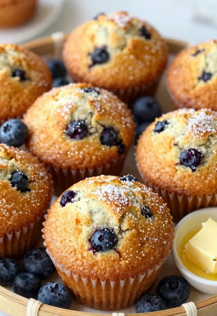 17 Sourdough Blueberry Muffins Ideas: Soft Bakery Style - 1. Classic Sourdough Blueberry Muffins 1