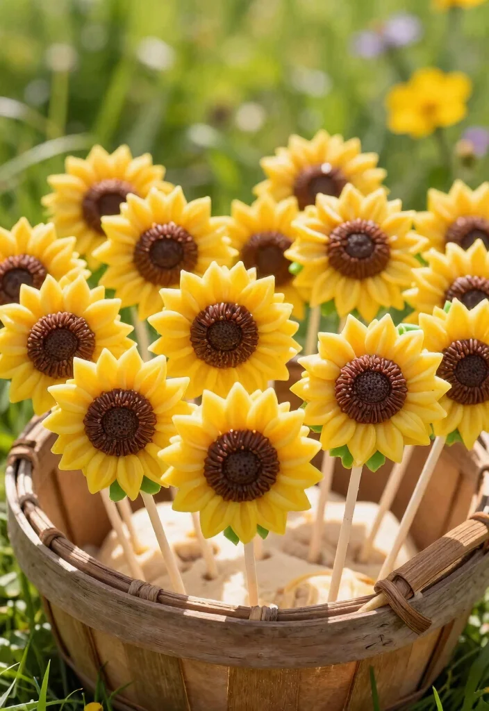 17 Sun Cake Pops Ideas Bright Happy Designs - 3. Sunflower Cake Pops 1