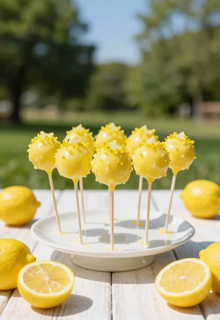 17 Sun Cake Pops Ideas Bright Happy Designs - 6. Sunshine Lemonade Cake Pops 1