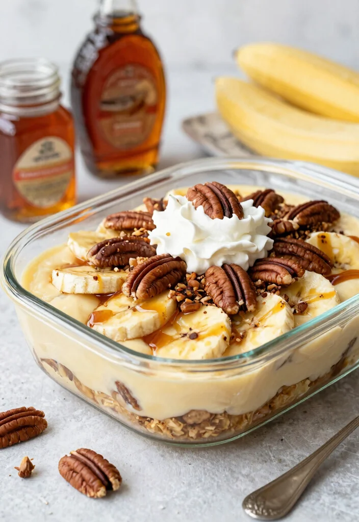 17 Vanilla Wafer Banana Pudding Ideas: A Southern Classic - 12. Maple Pecan Banana Pudding 1