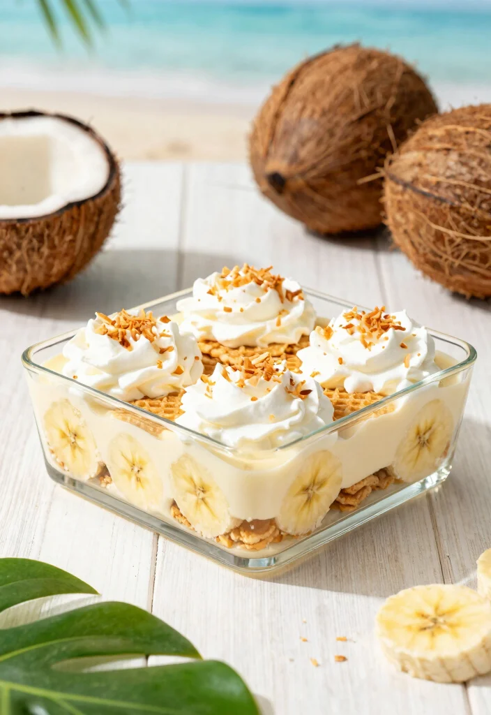 17 Vanilla Wafer Banana Pudding Ideas: A Southern Classic - 4. Coconut Cream Banana Pudding 1