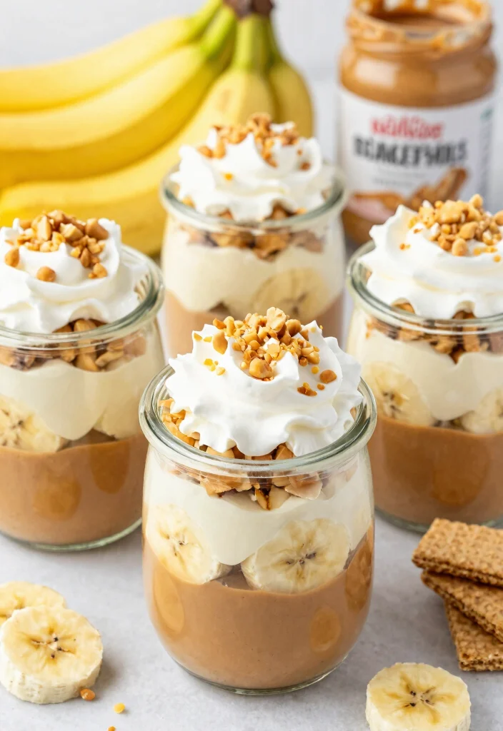 17 Vanilla Wafer Banana Pudding Ideas: A Southern Classic - 5. Peanut Butter Banana Pudding Parfaits 1