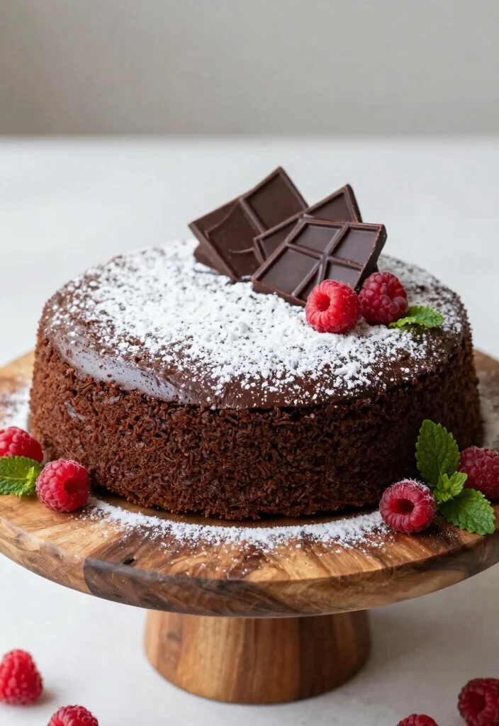 18 Cake Ideas: Chocolate Rich Decadent Desserts - 1. Flourless Chocolate Cake 1