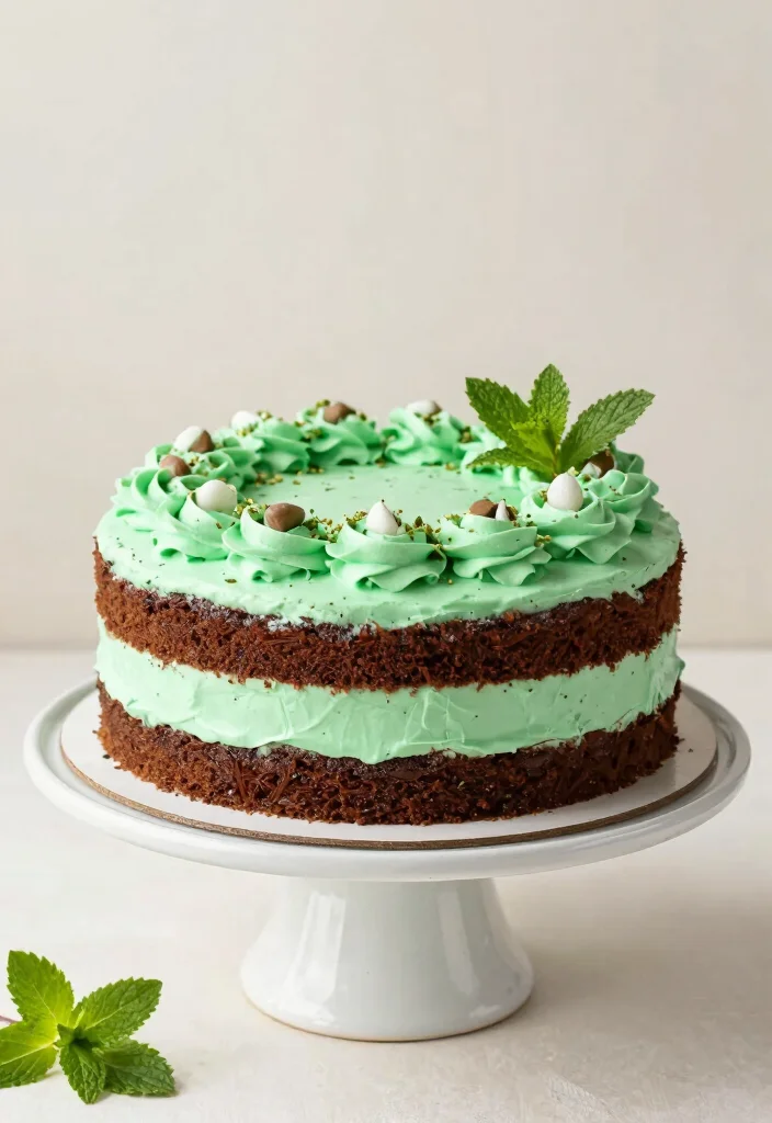18 Cake Ideas: Chocolate Rich Decadent Desserts - 13. Chocolate Mint Cake 1