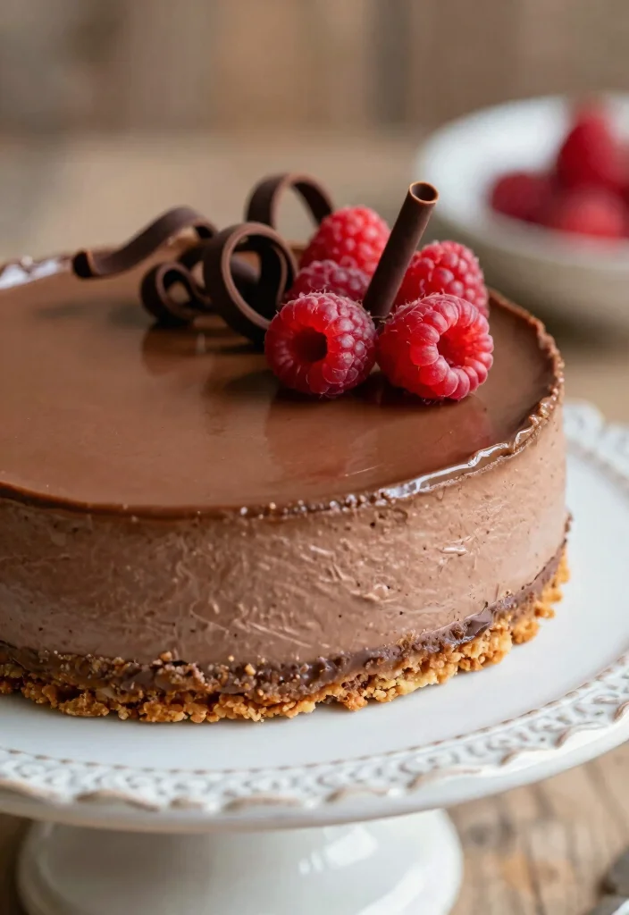 18 Cake Ideas: Chocolate Rich Decadent Desserts - 15. Chocolate Cheesecake 1
