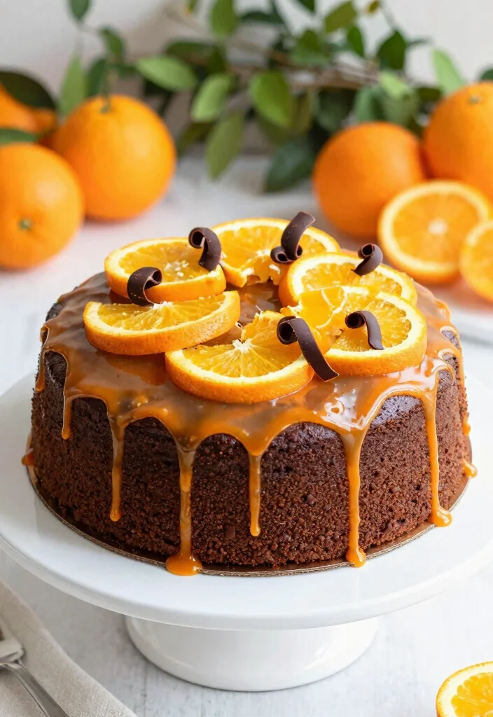 18 Cake Ideas: Chocolate Rich Decadent Desserts - 16. Chocolate Orange Cake 1