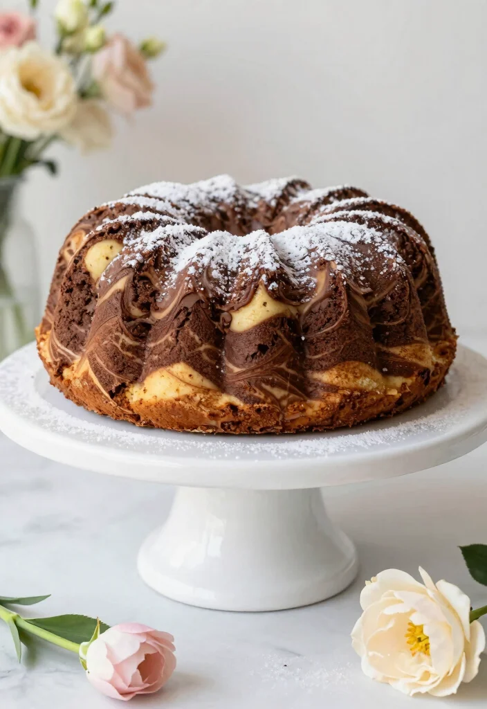 18 Cake Ideas: Chocolate Rich Decadent Desserts - 18. Chocolate Marble Cake 1