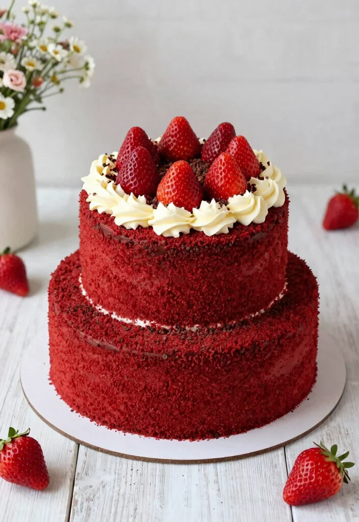 18 Cake Ideas: Chocolate Rich Decadent Desserts - 7. Chocolate Red Velvet Cake 1