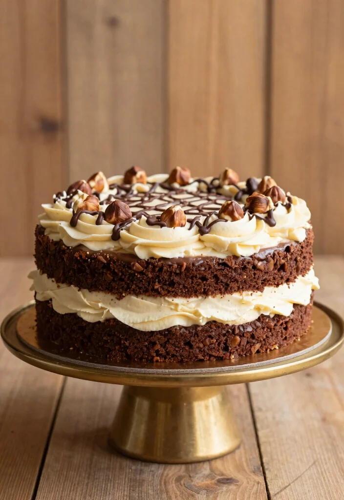 18 Cake Ideas: Chocolate Rich Decadent Desserts - 8. Chocolate Hazelnut Cake 1