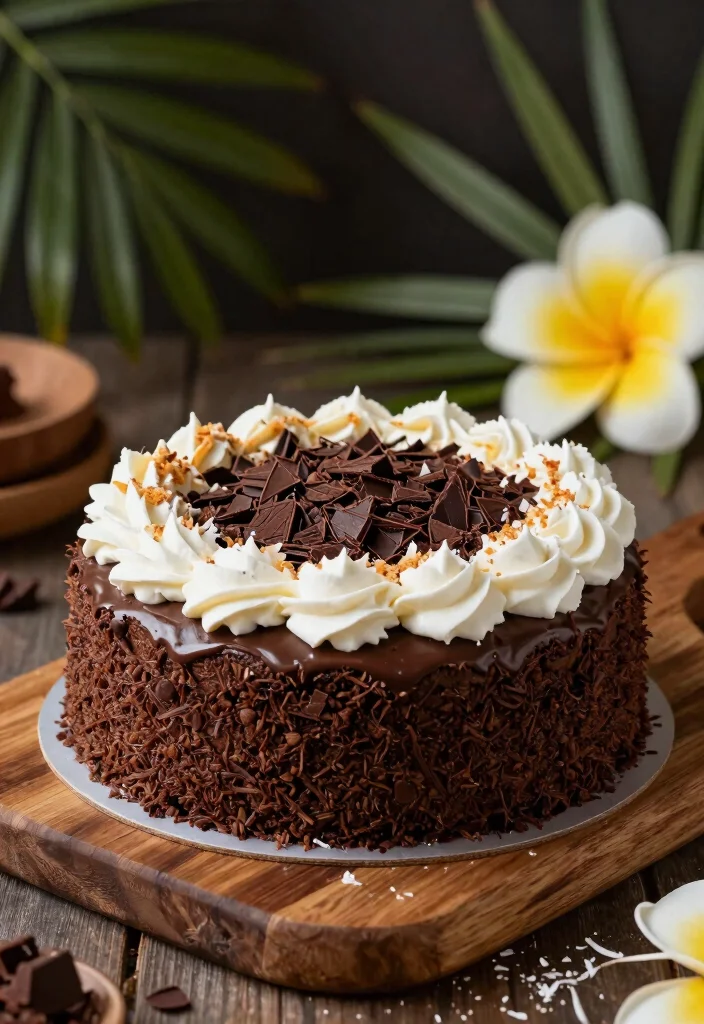 18 Cake Ideas: Chocolate Rich Decadent Desserts - 9. Chocolate Coconut Cake 1