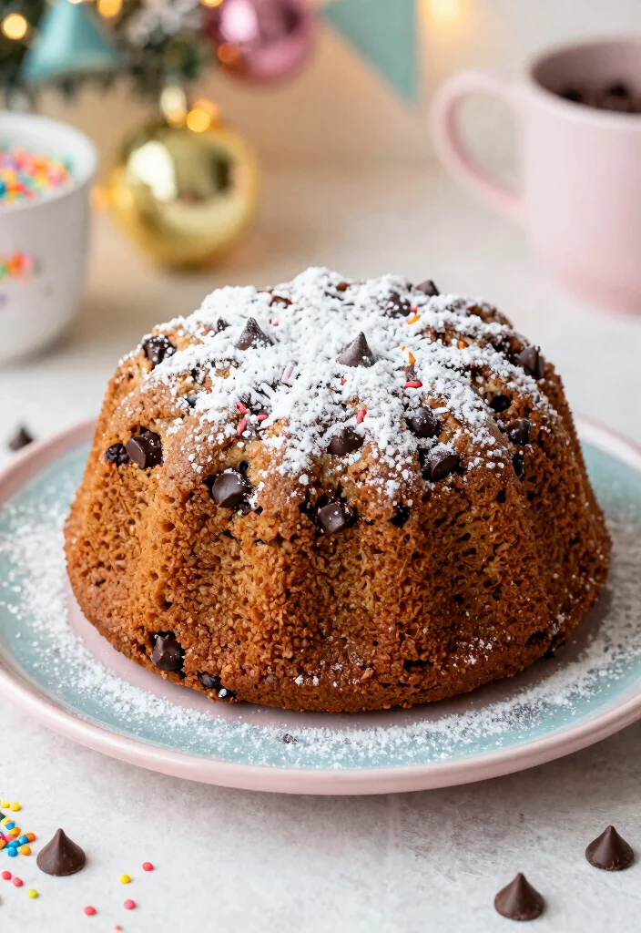 18 Christmas Cake Recipe Ideas: Festive Holiday Classics - 15. Vegan Chocolate Chip Cake 1