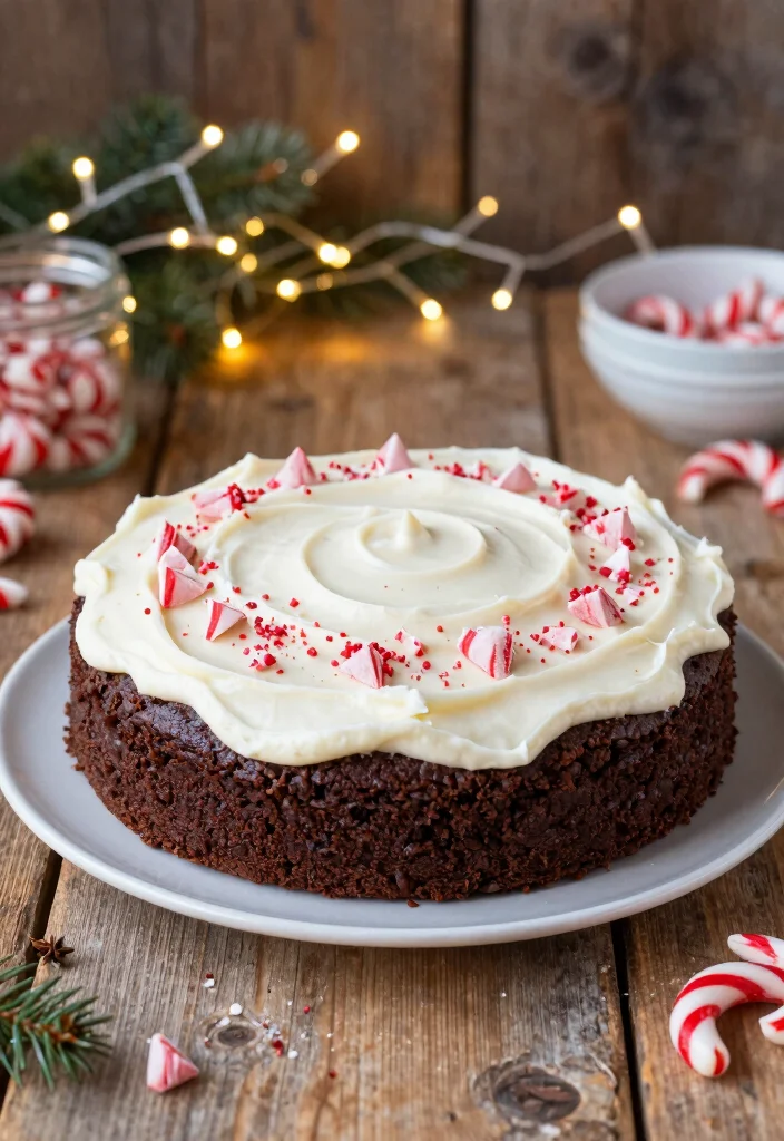 18 Christmas Cake Recipe Ideas: Festive Holiday Classics - 9. Vegan Peppermint Brownie Cake 1