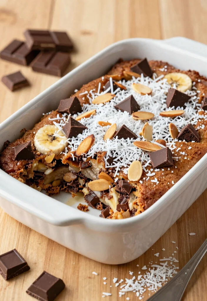 18 Cozy Gluten-Free Banana Bread Pudding Recipe Ideas - 12. Almond Joy Banana Bread Pudding 1