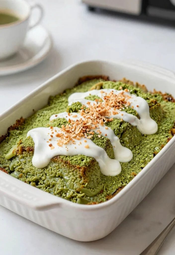 18 Cozy Gluten-Free Banana Bread Pudding Recipe Ideas - 15. Matcha Banana Bread Pudding 1