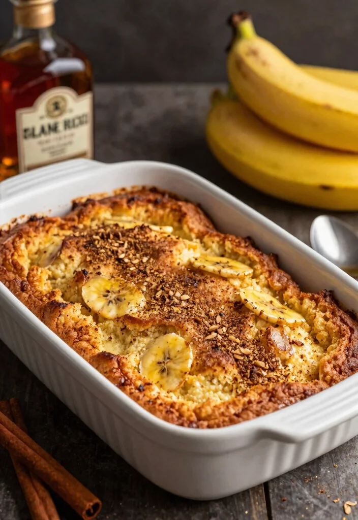 18 Cozy Gluten-Free Banana Bread Pudding Recipe Ideas - 3. Spiced Rum Banana Bread Pudding 1