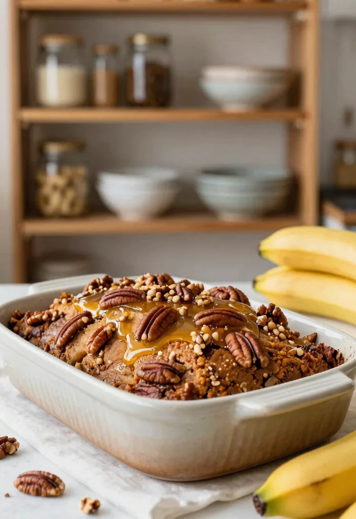18 Cozy Gluten-Free Banana Bread Pudding Recipe Ideas - 6. Maple Pecan Banana Bread Pudding 1