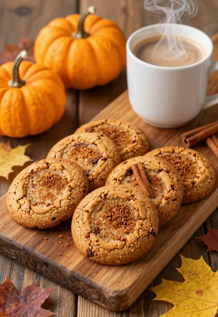 18 Decadent Brownie Cookies Recipes with Fudgy Crackly Tops - 10. Pumpkin Spice Brownie Cookies 1