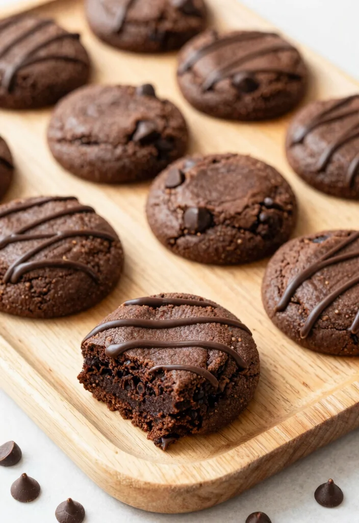 18 Decadent Brownie Cookies Recipes with Fudgy Crackly Tops - 11. Chocolate Chip Brownie Cookies 1