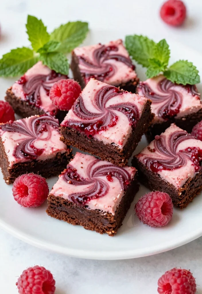 18 Decadent Brownie Cookies Recipes with Fudgy Crackly Tops - 13. Raspberry Swirled Brownie Cookies 1