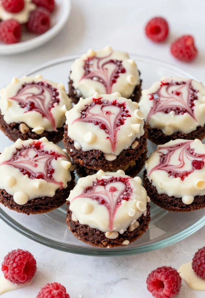 18 Decadent Brownie Cookies Recipes with Fudgy Crackly Tops - 17. White Chocolate Raspberry Brownie Cookies 1