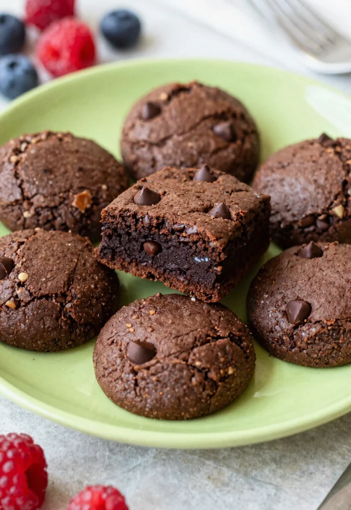 18 Decadent Brownie Cookies Recipes with Fudgy Crackly Tops - 8. Nut-Free Vegan Brownie Cookies 1