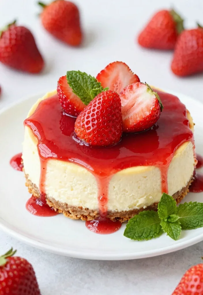18 No Bake Cheesecake Recipe Ideas for Easy Creamy Desserts - 14. Strawberry Shortcake No Bake Cheesecake 1
