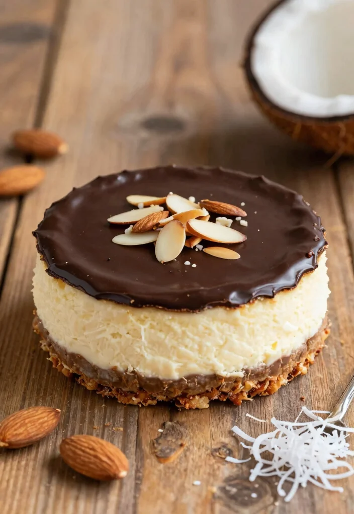 18 No Bake Cheesecake Recipe Ideas for Easy Creamy Desserts - 16. No Bake Almond Joy Cheesecake 1
