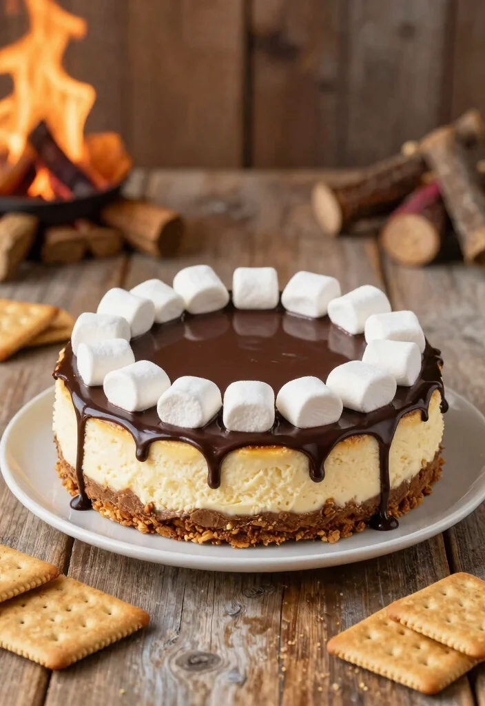 18 No Bake Cheesecake Recipe Ideas for Easy Creamy Desserts - 18. No Bake S’mores Cheesecake 1