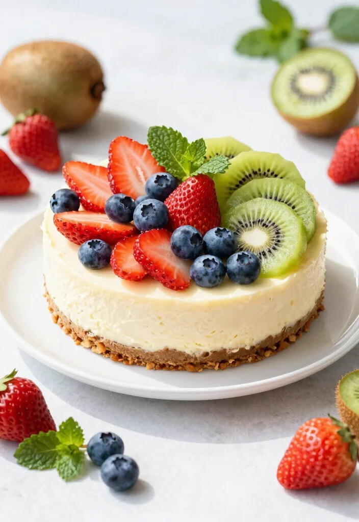 18 No Bake Cheesecake Recipe Ideas for Easy Creamy Desserts - 3. Fruit-Infused No Bake Cheesecake 1