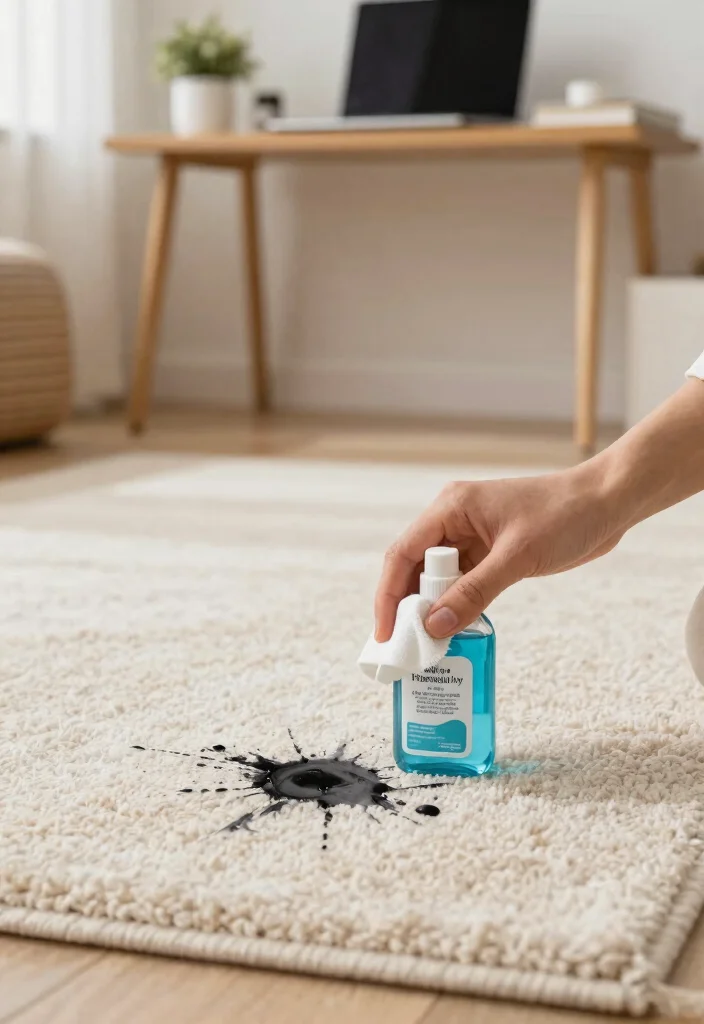 15 Carpet Stain Remover Ideas That Actually Work - 10. Rubbing Alcohol for Ink Stains 1