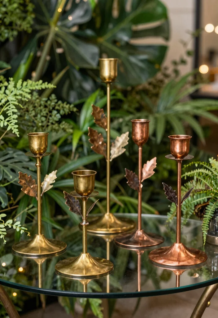 15 Leaf Candle Holder Ideas With Nature Inspired Charm - 4. Leaf-Shaped Metal Candle Holders 1