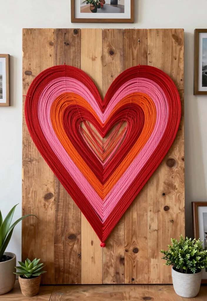 15 Long Wall Decor Ideas That Fill Empty Spaces Beautifully - 3. String Art Displays 1