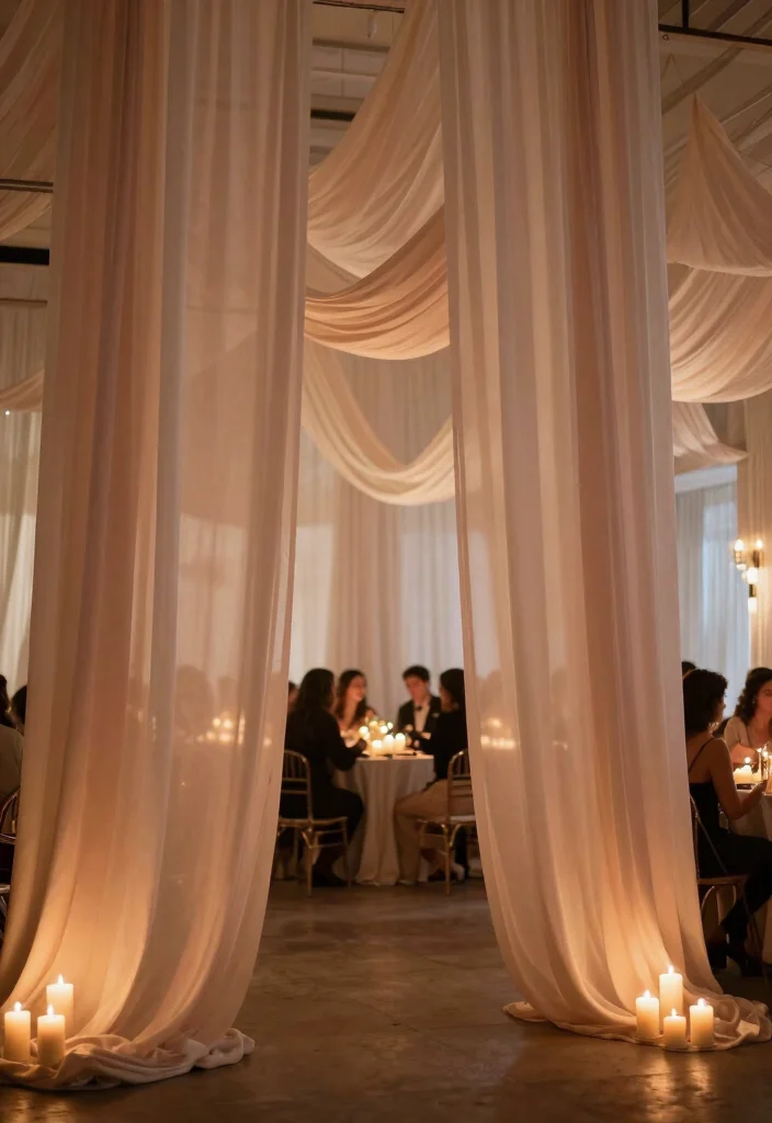 15 Red Carpet Aesthetic Background Ideas With Glam Glow - 11. Romantic Drapes 1