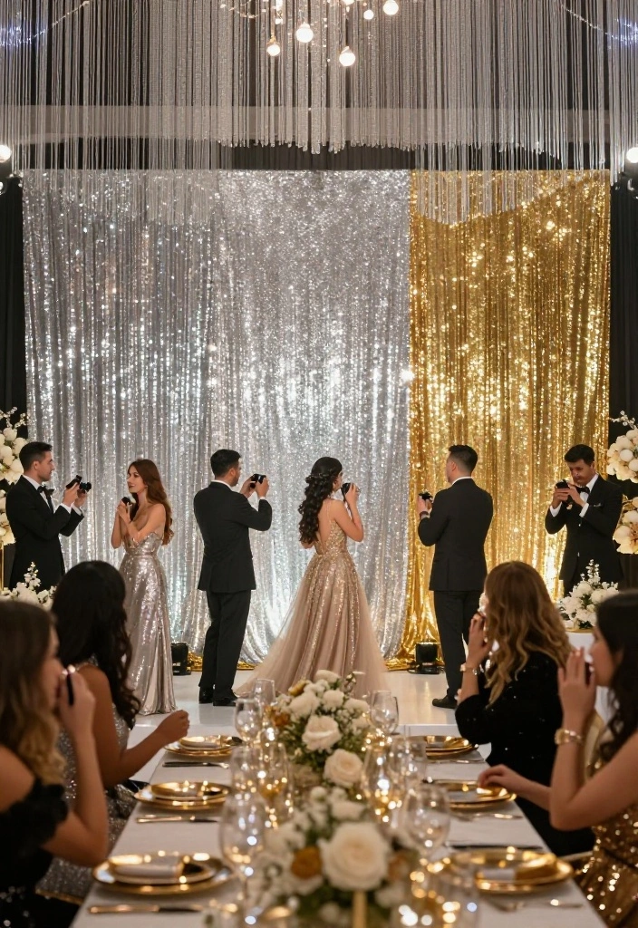 15 Red Carpet Aesthetic Background Ideas With Glam Glow - 2. Glitter and Glam 1