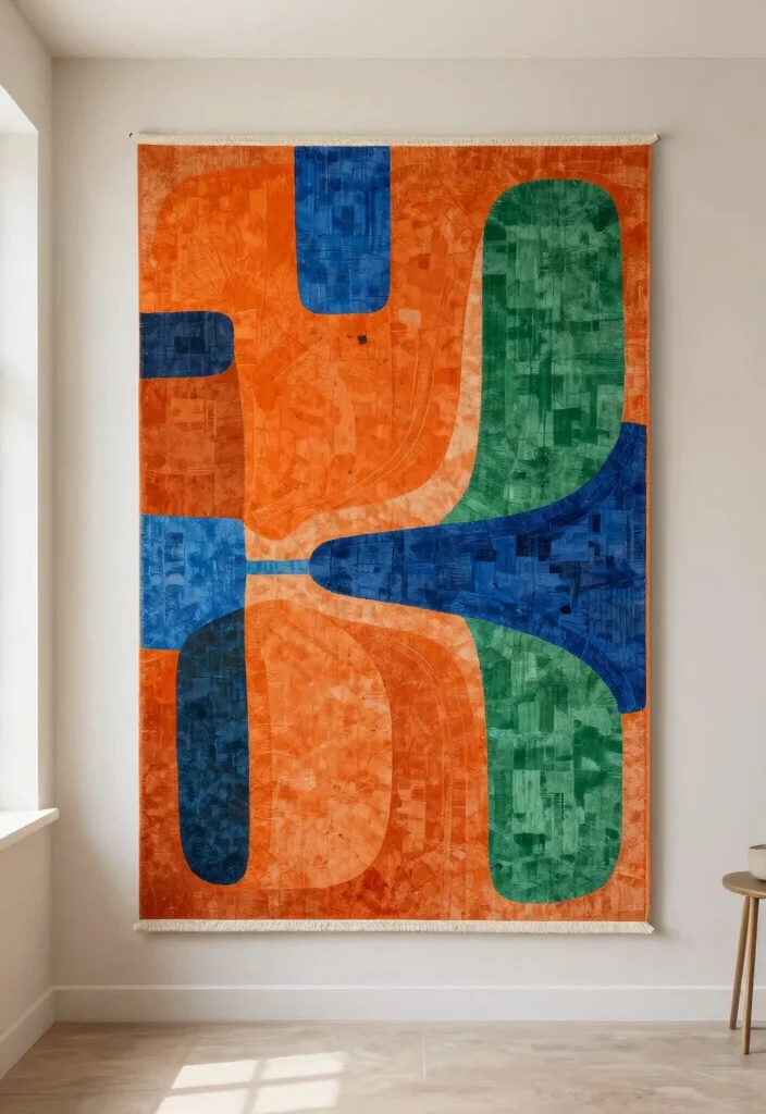 15 Rug on Wall Ideas With Bold Textured Decor - 3. Bold Patterns as Statements 1