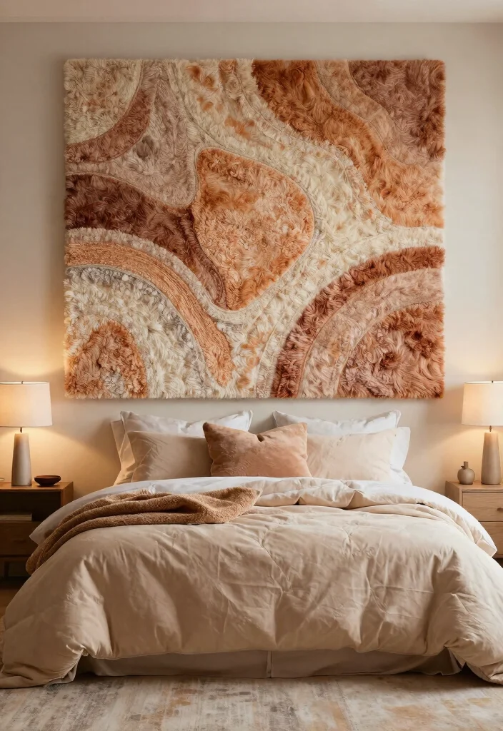 15 Rug on Wall Ideas With Bold Textured Decor - 6. Rugs as Headboards 1