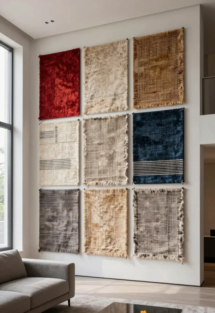 15 Rug on Wall Ideas With Bold Textured Decor - 8. Textured Panels for Wall Interest 1