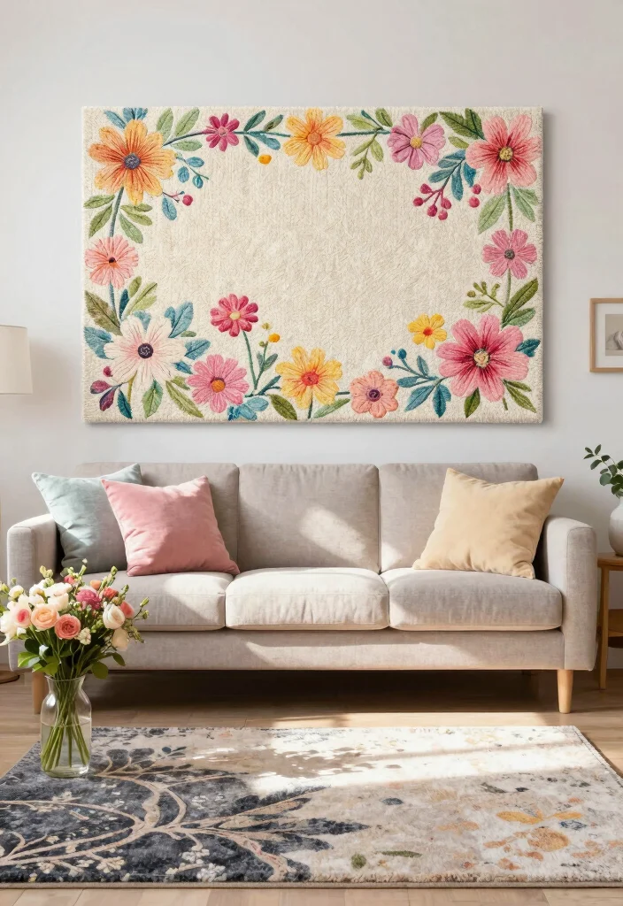 15 Rug on Wall Ideas With Bold Textured Decor - 9. Seasonal Decor with Rugs 1