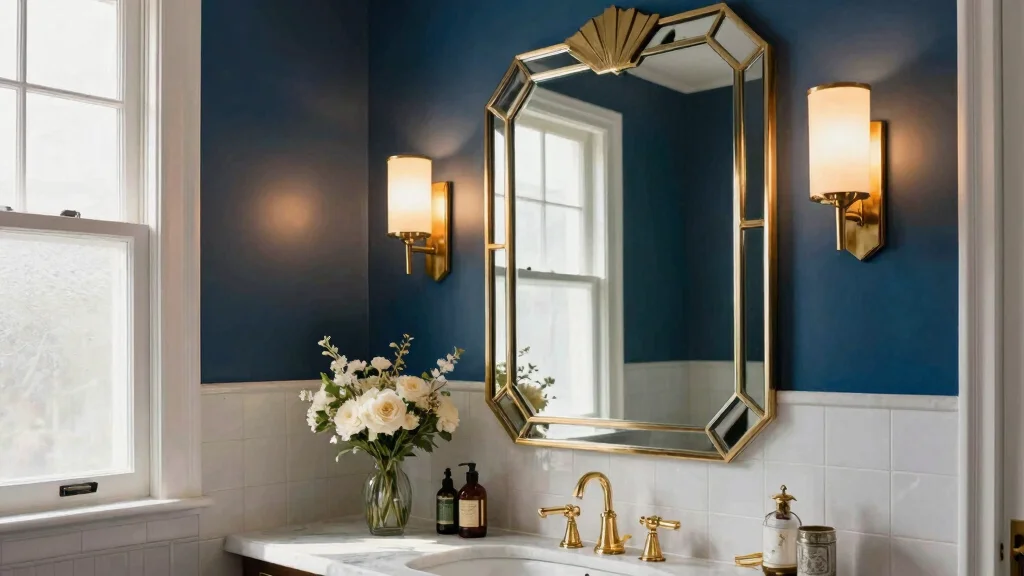 16 Art Deco Bathroom Mirror Ideas With Vintage Glam