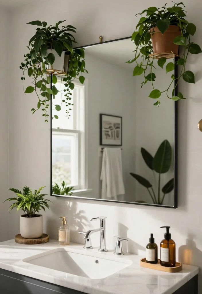 16 Bathroom Photoshoot Ideas Mirror Shots That Look Stunning - 11. Creative Framing Techniques 1