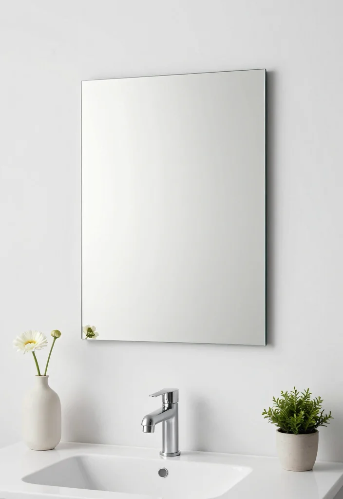 16 Bathroom Photoshoot Ideas Mirror Shots That Look Stunning - 4. Minimalist Mirror Magic 1