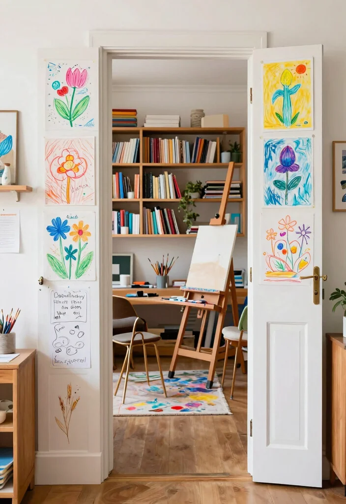 16 Bookshelf Door Secret Ideas With Hidden Room Vibes - 10. Artistic Expression 1