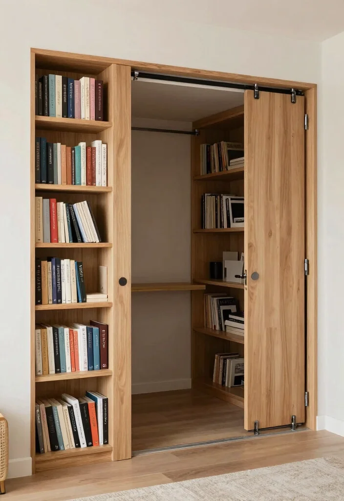 16 Bookshelf Door Secret Ideas With Hidden Room Vibes - 13. Multi-Purpose Space 1