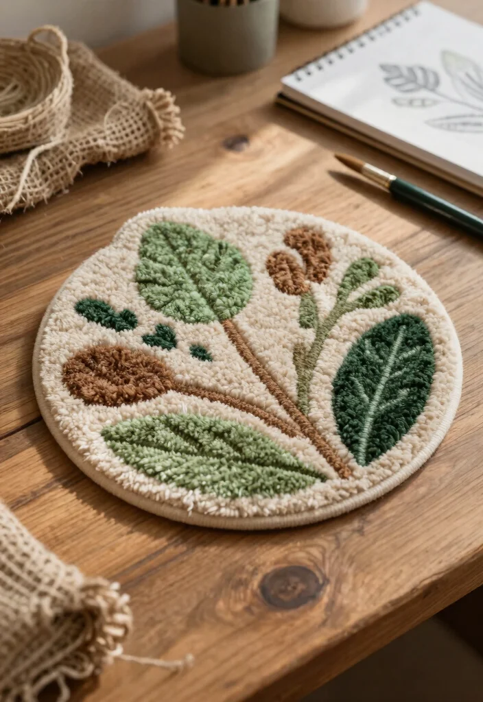 16 Carpet Logo Design Ideas With Creative Branding Style - 1. Natural Textures and Organic Shapes 1